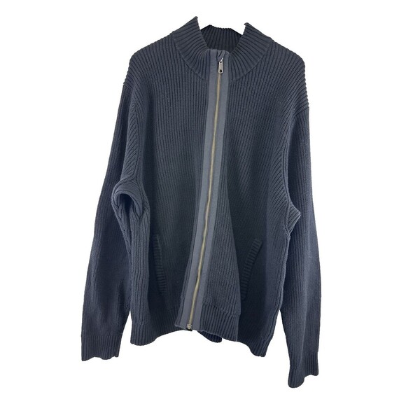 Duluth Trading Brigadier Full Zip Mock Neck Sweater Jacket 57713 Pocket Mens 2XL - Picture 2 of 14